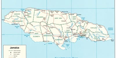 Χάρτης της black river τζαμάικα